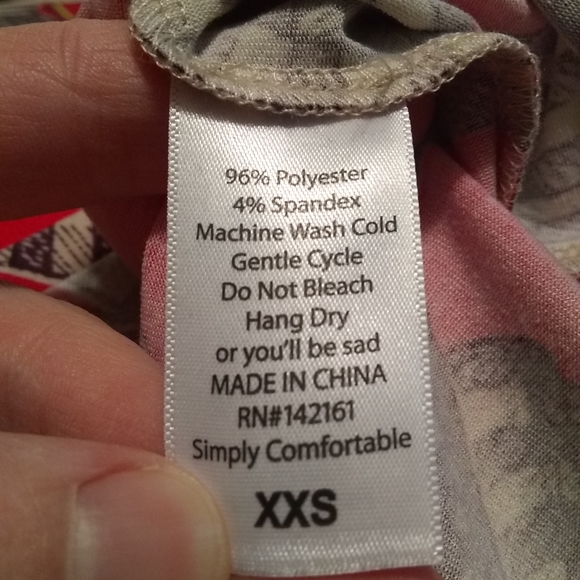 NWT LuLaRoe Randy baseball T, XXS, American flag body - Picture 3 of 4